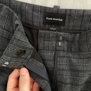Grey and black plaid Frank& Oak pants! Size 2